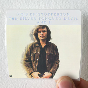Kris Kristofferson The Silver Tongued Devil And I Album Cover Sticker