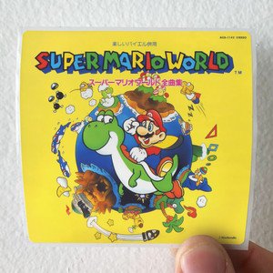 Koji Kondo Super Mario World 1 Album Cover Sticker Koji Kondo Super Mario World 1 Album Cover Sticker