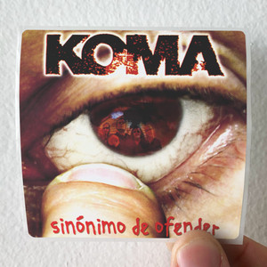 Koma Sinnimo De Ofender Album Cover Sticker