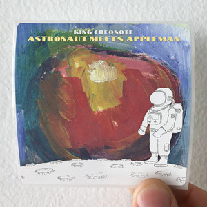 King Creosote Astronaut Meets Appleman Album Cover Sticker King Creosote Astronaut Meets Appleman Album Cover Sticker