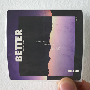 Khalid Better Album Cover Sticker
