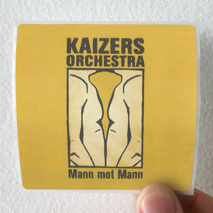 Kaizers Orchestra Mann Mot Mann Album Cover Sticker Kaizers Orchestra Mann Mot Mann Album Cover Sticker