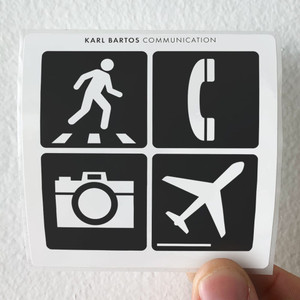 Karl Bartos Communication Album Cover Sticker