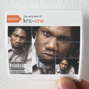KRS One Playlist The Very Best Of Krs One Album Cover Sticker KRS One Playlist The Very Best Of Krs One Album Cover Sticker