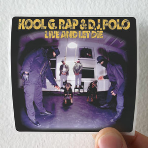 Kool G Rap and DJ Polo Live And Let Die Album Cover T-Shirt Black