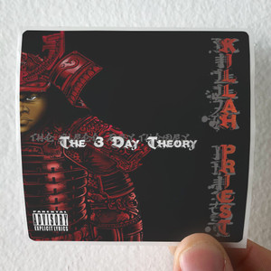 Killah Priest The 3 Day Theory Album Cover Sticker Killah Priest The 3 Day Theory Album Cover Sticker