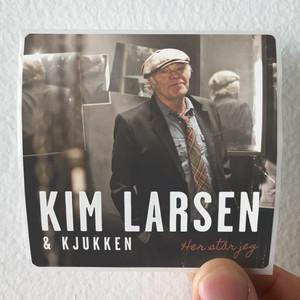 Kim Larsen and Kjukken Her Str Jeg Album Cover Sticker