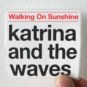 Katrina and the Waves Walking On Sunshine Album Cover Sticker Katrina and the Waves Walking On Sunshine Album Cover Sticker