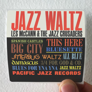 Les McCann Jazz Waltz Album Cover Sticker
