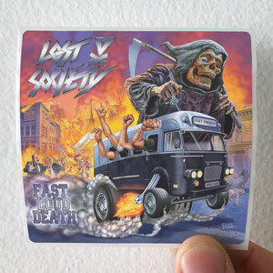 Lost Society Fast Loud Death Album Cover Sticker Lost Society Fast Loud Death Album Cover Sticker