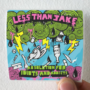 Less Than Jake Absolution For Idiots And Addicts Album Cover Sticker Less Than Jake Absolution For Idiots And Addicts Album Cover Sticker