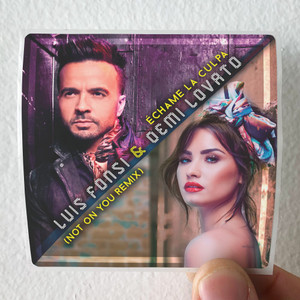 Luis Fonsi Chame La Culpa Not On You Remix Album Cover Sticker Luis Fonsi Chame La Culpa Not On You Remix Album Cover Sticker