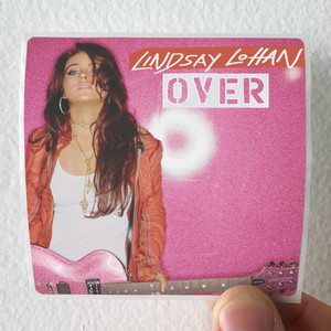 Lindsay Lohan Over Album Cover Sticker
