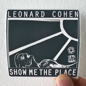 Leonard Cohen Show Me The Place Album Cover Sticker Leonard Cohen Show Me The Place Album Cover Sticker