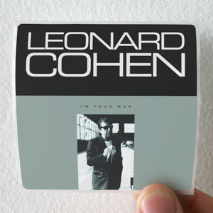 Leonard Cohen Im Your Man 1 Album Cover Sticker Leonard Cohen Im Your Man 1 Album Cover Sticker