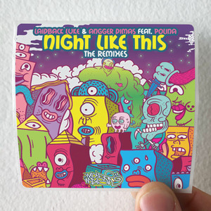Laidback Luke Night Like This The Remixes Album Cover Sticker