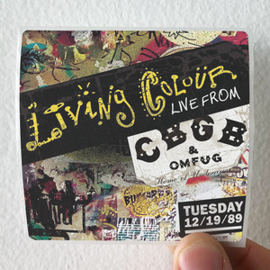 Living Colour Live From Cbgbs Album Cover Sticker Living Colour Live From Cbgbs Album Cover Sticker