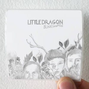 Little Dragon Blinking Pigs Album Cover Sticker