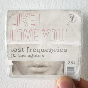 Lost Frequencies Like I Love You Album Cover Sticker