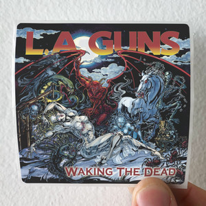 LA Guns Waking The Dead Album Cover Sticker
