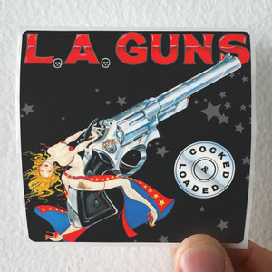 LA Guns Cocked Loaded Album Cover Sticker