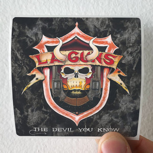 LA Guns The Devil You Know Album Cover Sticker