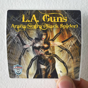 LA Guns Araa Negra Black Spider Album Cover Sticker