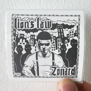Lions Law Zonard Album Cover Sticker