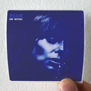 Joni Mitchell Blue Album Cover Sticker Joni Mitchell Blue Album Cover Sticker