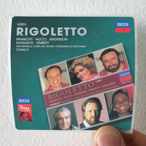 Luciano Pavarotti Rigoletto Album Cover Sticker
