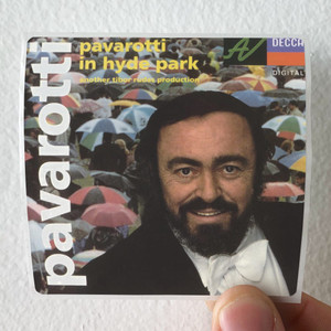 Luciano Pavarotti Pavarotti In Hyde Park Album Cover Sticker Luciano Pavarotti Pavarotti In Hyde Park Album Cover Sticker