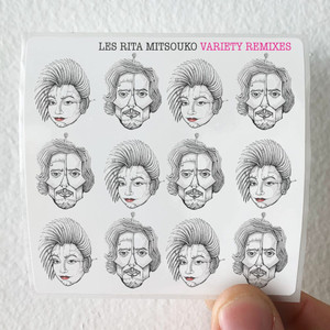 Les Rita Mitsouko Varity Remixes Album Cover Sticker Les Rita Mitsouko Varity Remixes Album Cover Sticker