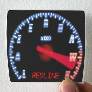 Lazerhawk Redline Album Cover Sticker Lazerhawk Redline Album Cover Sticker