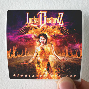 Lucky Bastardz Alwayz On The Run Album Cover Sticker Lucky Bastardz Alwayz On The Run Album Cover Sticker