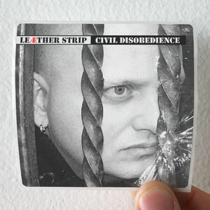Leather Strip Civil Disobedience Album Cover Sticker