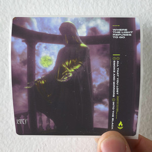 Like Moths to Flames Where The Light Refuses To Go Album Cover Sticker