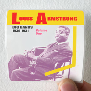 Louis Armstrong Big Bands Album Cover Sticker Louis Armstrong Big Bands Album Cover Sticker