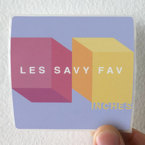 Les Savy Fav Inches Album Cover Sticker Les Savy Fav Inches Album Cover Sticker