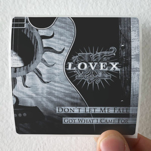Lovex Dont Let Me Fall Got What I Came For Album Cover Sticker Lovex Dont Let Me Fall Got What I Came For Album Cover Sticker