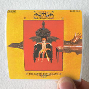 Loudness The Law Of Devils Land Album Cover Sticker Loudness The Law Of Devils Land Album Cover Sticker