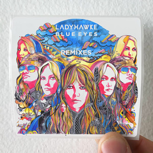 Ladyhawke Blue Eyes Remixes Album Cover Sticker
