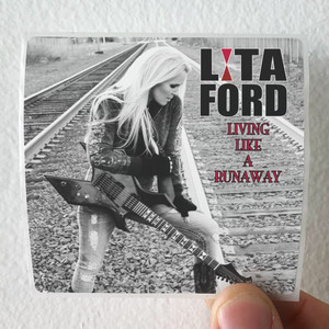 Lita Ford Living Like A Runaway Album Cover Sticker Lita Ford Living Like A Runaway Album Cover Sticker
