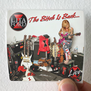 Lita Ford The Bitch Is Back Live Album Cover Sticker Lita Ford The Bitch Is Back Live Album Cover Sticker
