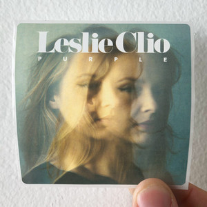 Leslie Clio Purple Album Cover Sticker Leslie Clio Purple Album Cover Sticker