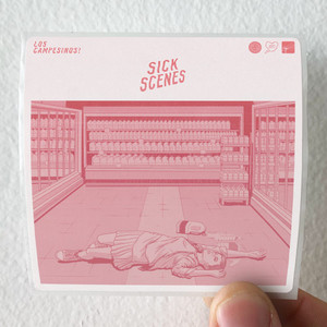 Los Campesinos Sick Scenes Album Cover Sticker Los Campesinos Sick Scenes Album Cover Sticker