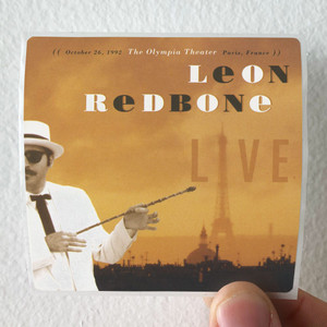 Leon Redbone Live Album Cover Sticker