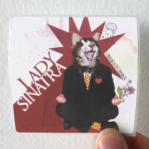 Lady Sinatra Hisses And Kisses Album Cover Sticker Lady Sinatra Hisses And Kisses Album Cover Sticker
