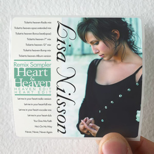Lisa Nilsson Heart Heaven Remix Sampler Album Cover Sticker