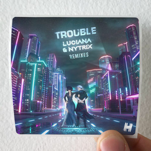 Luciana Trouble Remixes Album Cover Sticker Luciana Trouble Remixes Album Cover Sticker