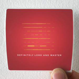 Lord and Master Definitely Album Cover Sticker